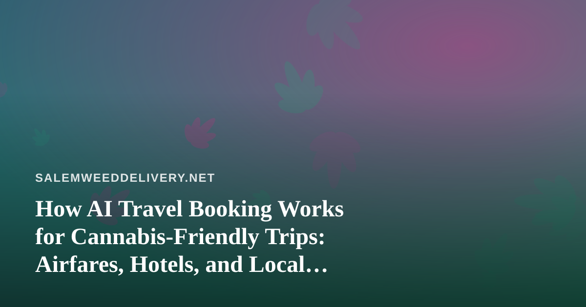 How AI Travel Booking Works for Cannabis-Friendly Trips: Airfares, Hotels, and Local Rules